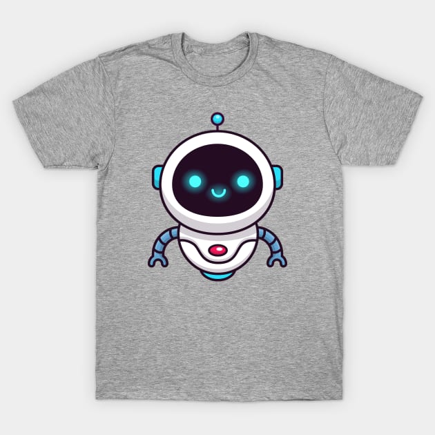 Cute Robot Cartoon T-Shirt by Catalyst Labs